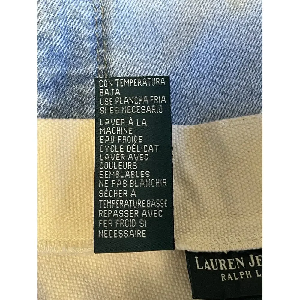 Lauren Jeans Co.‎ Women's Size 14 Cream Off Ivory Relaxed Ankle