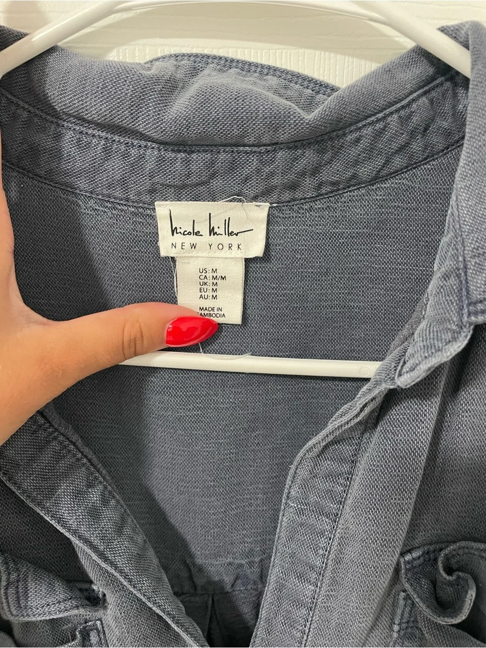 Nicole Miller classic button