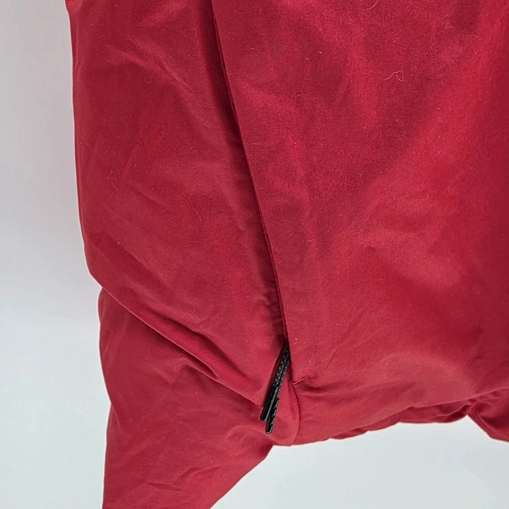 NIKE Bomber Jacket Mens XL Red Downfill Full Zip Oversized‎ Heavyweight Thick