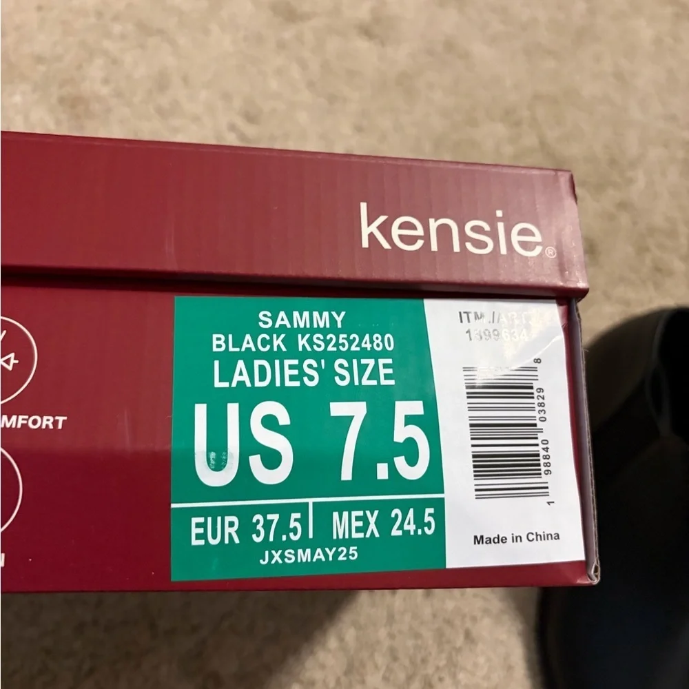 Kensie Women's Short Ankle Boot Black‎ Minimalist Vegan Leather Casual Classy