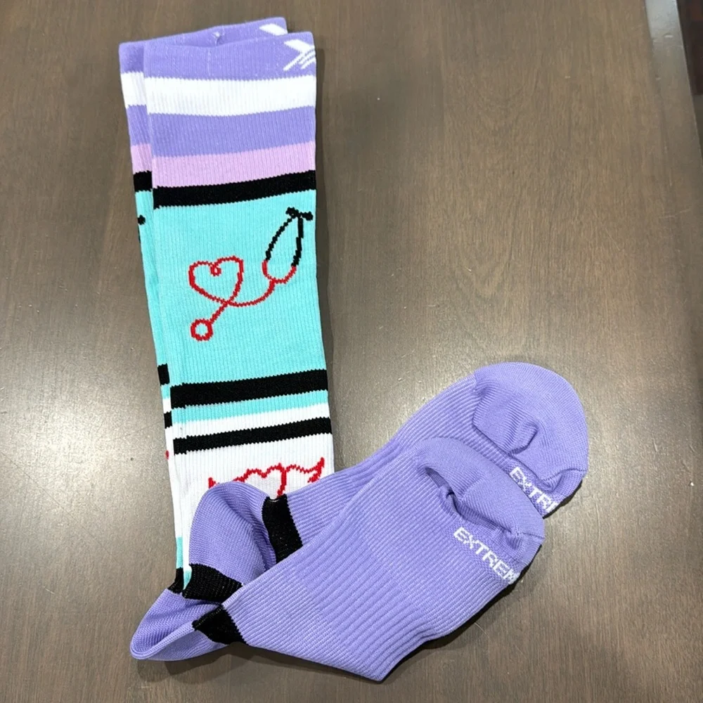 Nurse Mates Wide Calf Socks | 12-14 mmHg Compression | Up to 22