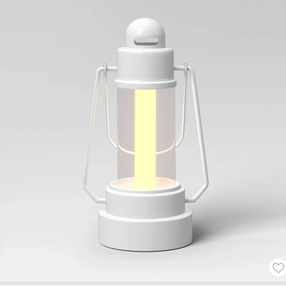 NWT Threshold Metal Classic Battery LED Pillar Candle Outdoor Patio Lantern 11.3