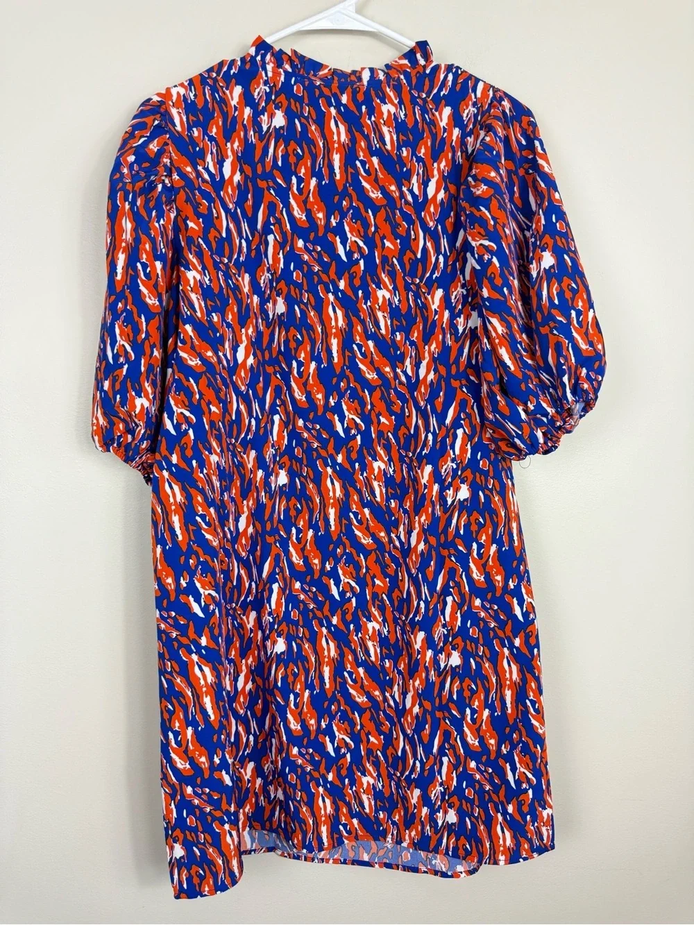 Michelle Mcdowell Amelia Dress Womens Small Smocked Tiger Sporty Orange Purple