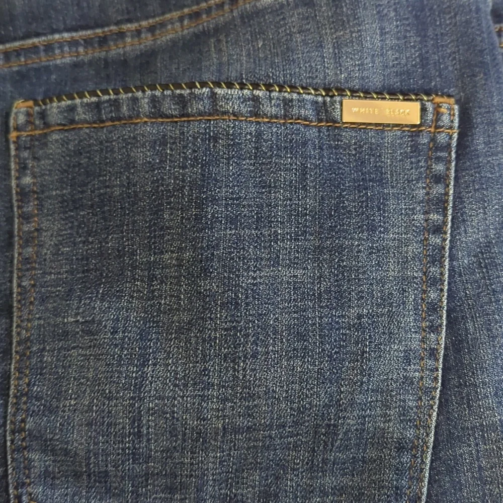 WHBM EVERYDAY SOFT Skinny Ankle, Trim Detail, Blue Women's Jeans Size 16