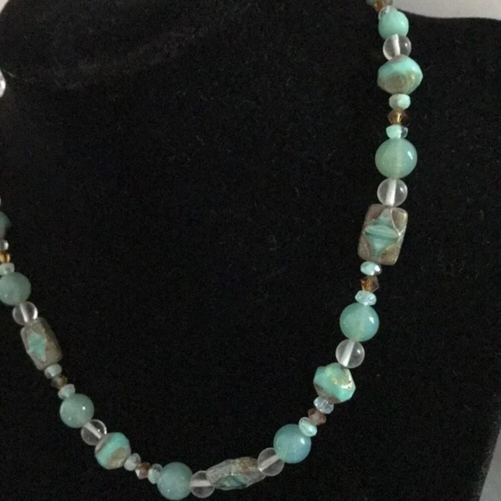 Vintage handmade teal