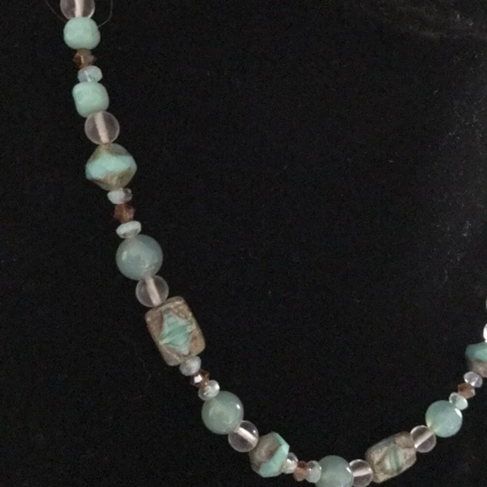 Vintage handmade teal