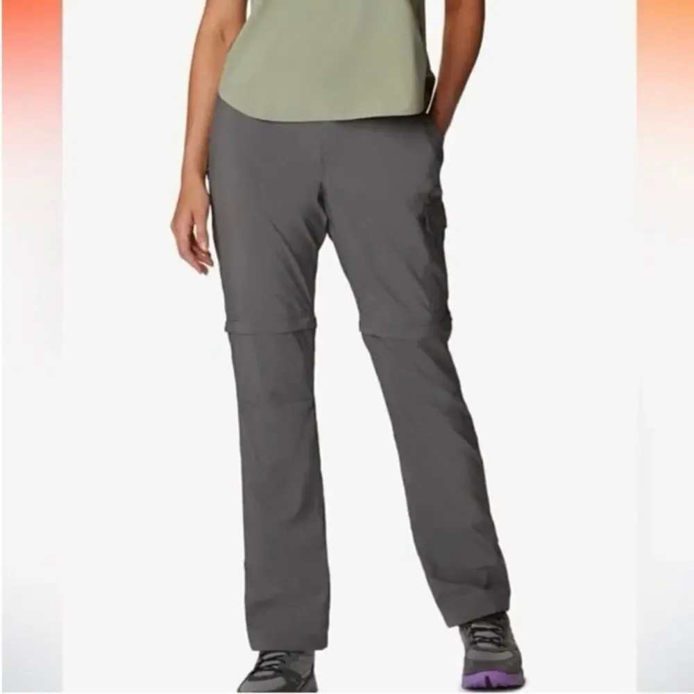 Columbia Omni-Shield Cargo Hiking Pants Gray Women’s 12 Short Outdoor