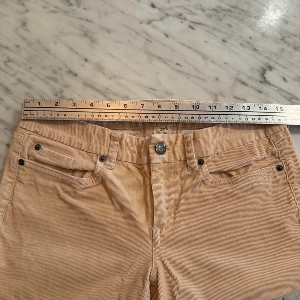 J CREW Vanilla Crème Cotton Corduroy‎ Jeans Pants, FAVORITE FIT, Size 29R