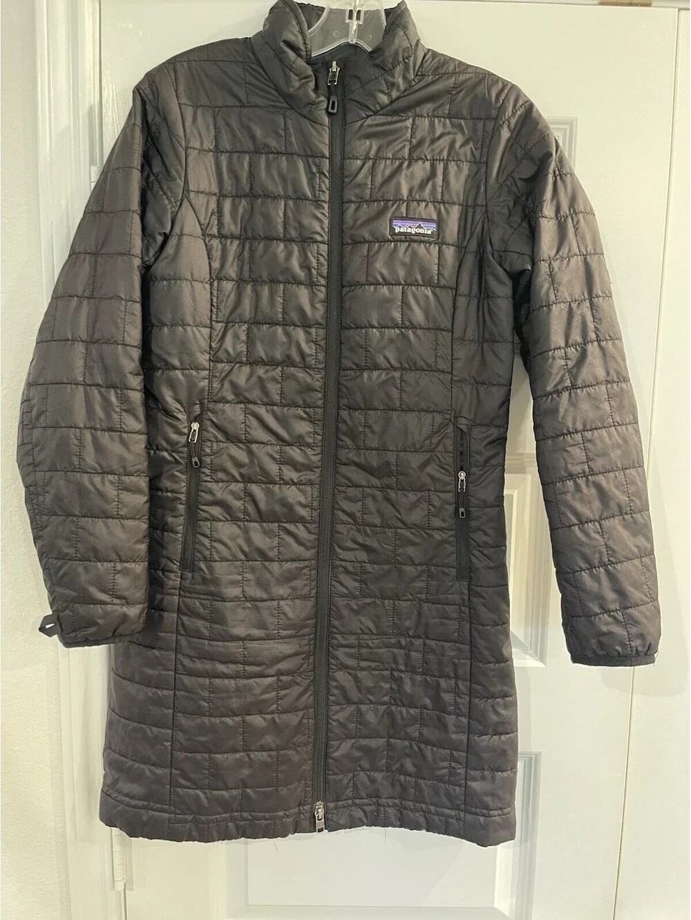 Patagonia Womens Nano Puff Parka Jacket Black Quilted Insulated Coat STY26870