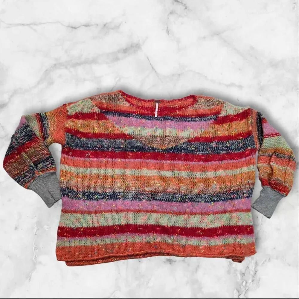 Free People String Lights Pullover in Be Your Own Rainbow Size XS