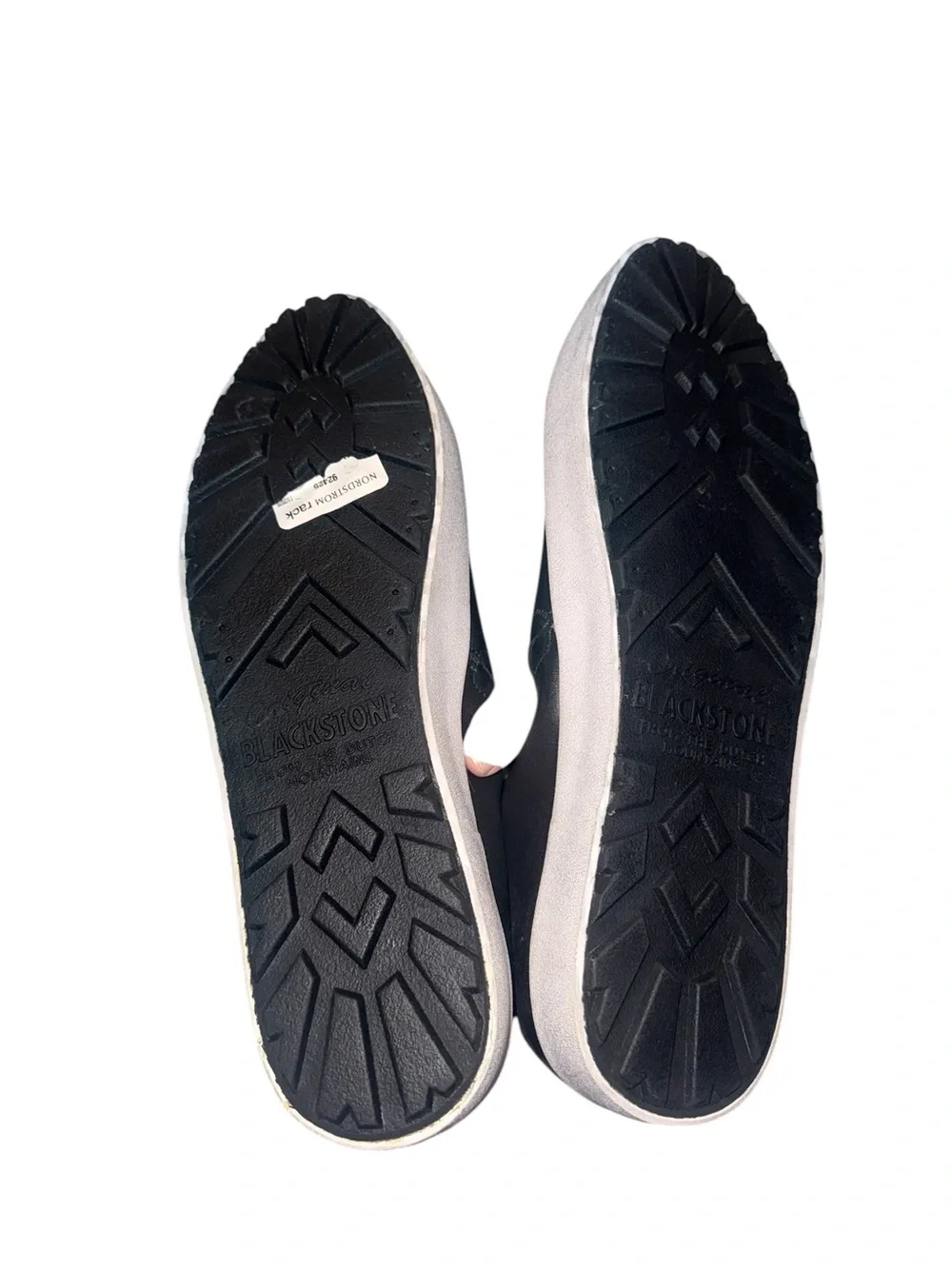 Blackstone Black Leather Slip On Sneakers Women’s 41 US 10 NEW