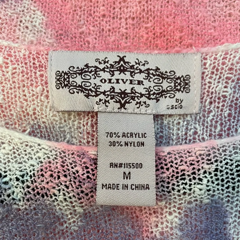 Anthropologie OLIVER Floral Knit Poncho Pullover. Like New!