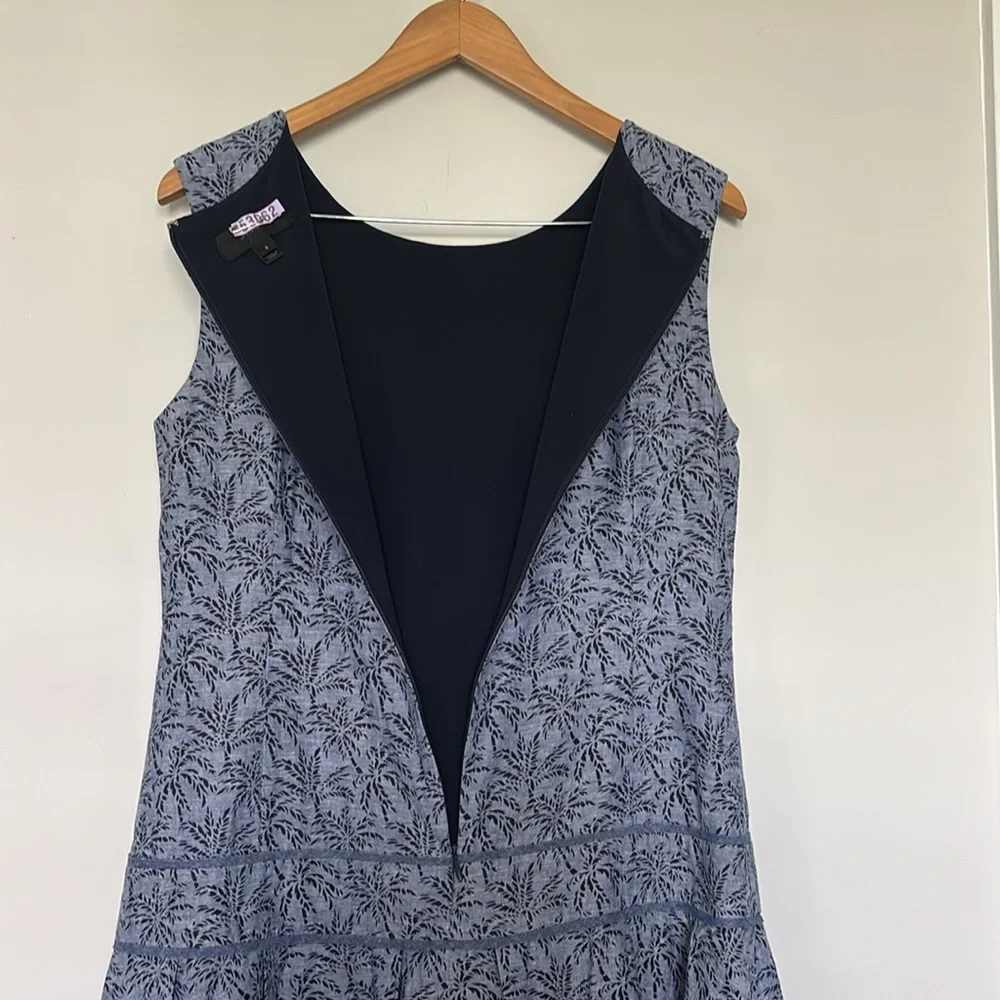 J. Crew Tropical Print Sleeveless dress Sz 8 EUC