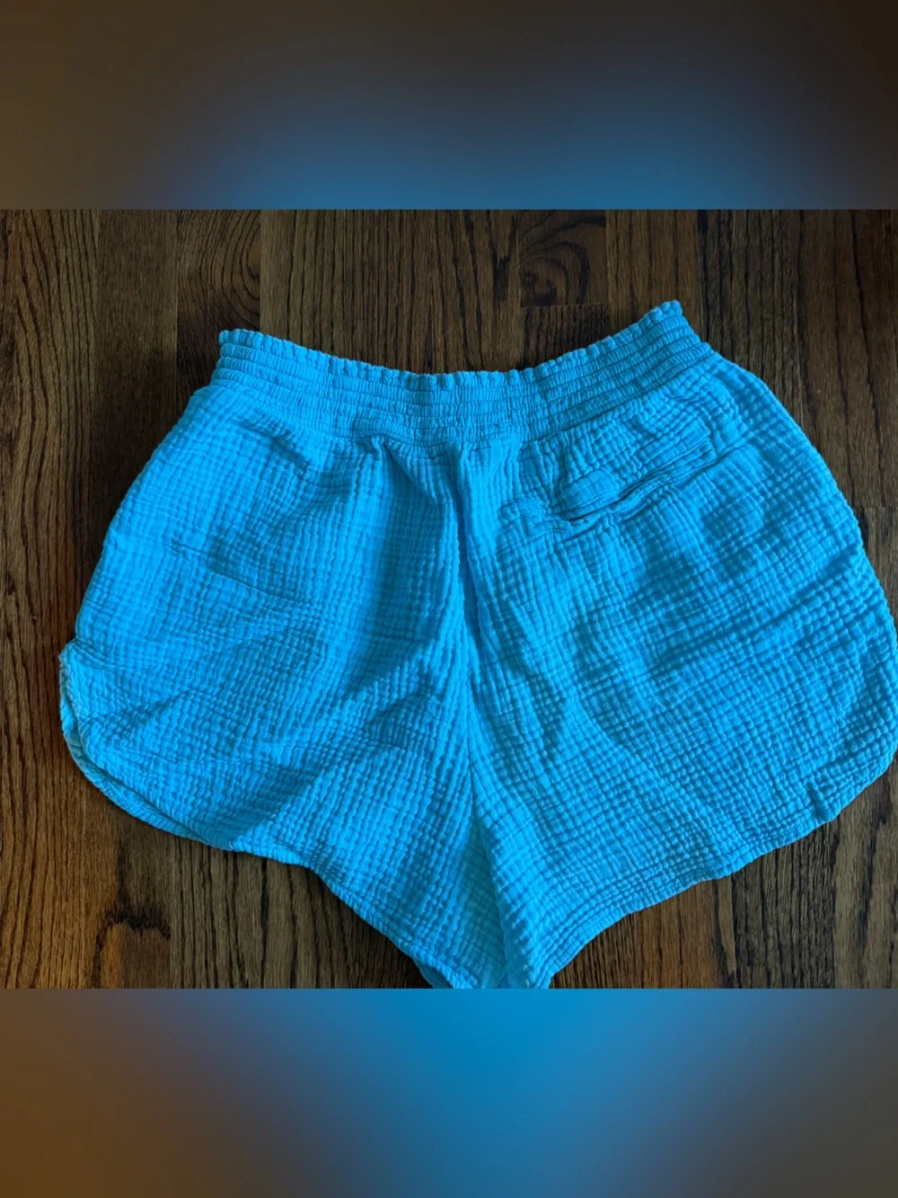 Aerie‎ Gauzy High Waisted Short Size Medium Sky Blue Color