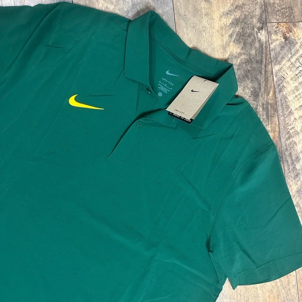 NIKE Men’s DriFit Polo Shirt, Size L, NWT, Oregon or Green Bay colors