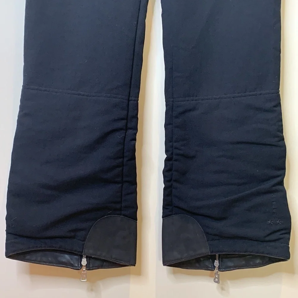 Bogner | Matte Black Vintage Ski Snow Snowboard Insulated Nylon Wool Blend Pants