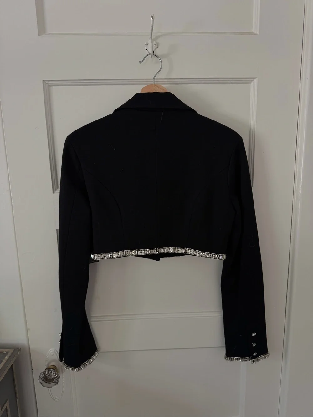 Retrofe blazer cropped black