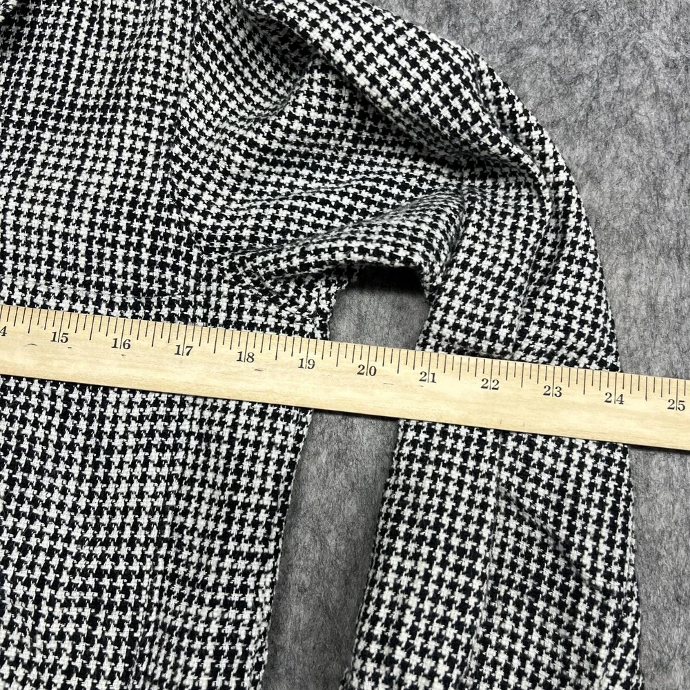 Abercrombie & Fitch Jacket Womens S Black Houndstooth Oversized Button Preppy‎