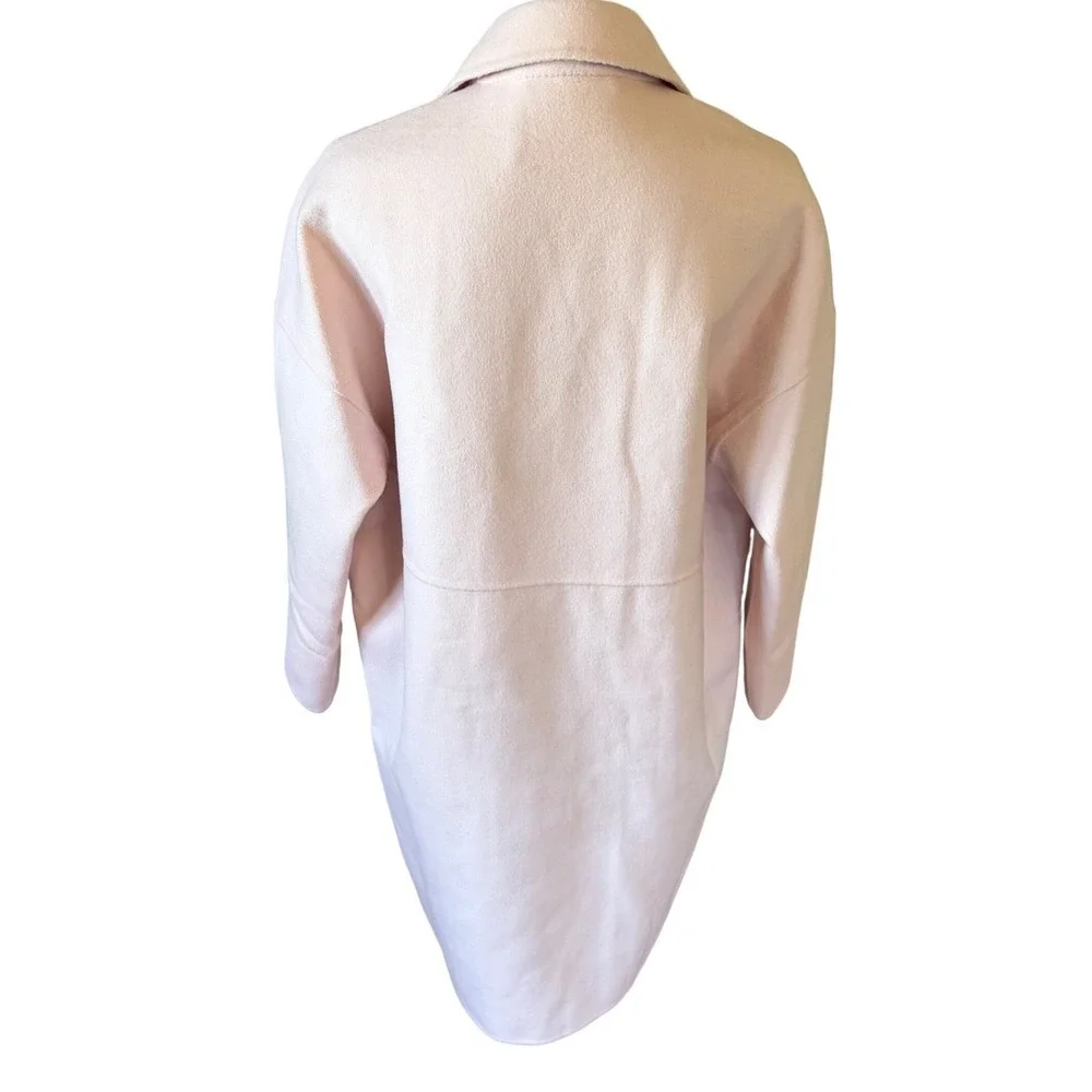 Blush Pink Wool Coat Oversized Minimalist Quiet Luxury‎ Minimalist Spring Medium