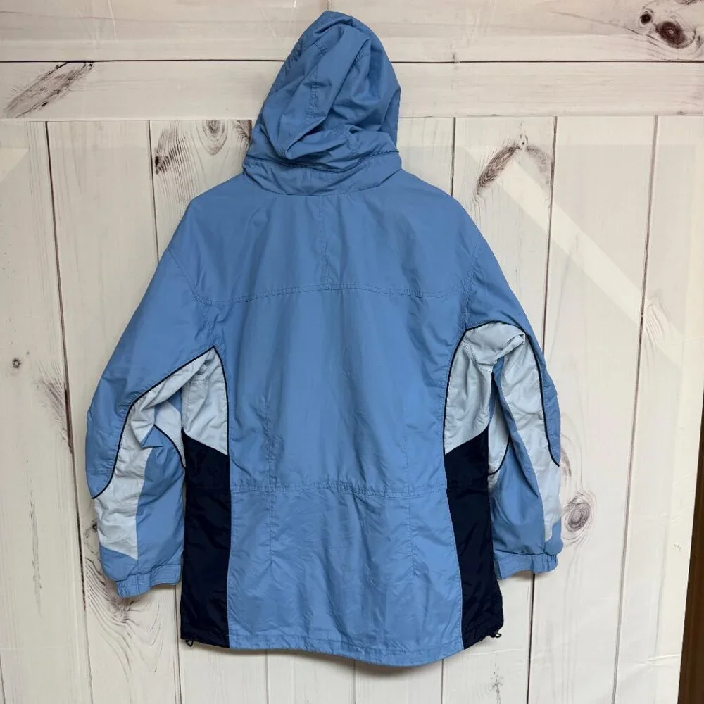 Columbia Interchange 3-in-1 Jacket Women’s Large Powder Blue EUC‎