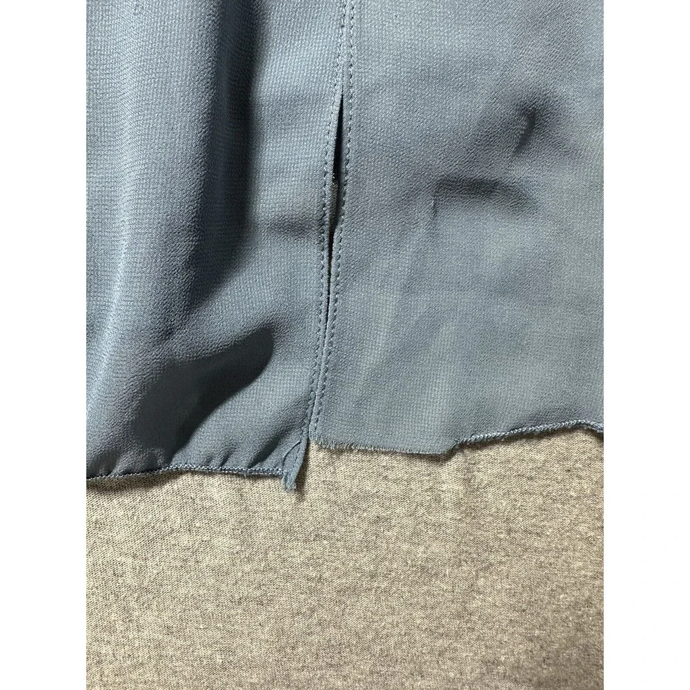 Jenny Yoo Collection Sz‎ 12 Kayla Gown Maxi Dress Slate Blue Hourglass Sl…
