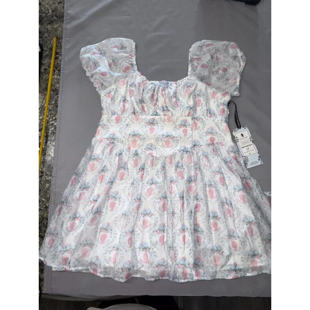 Celebrity Pink Bridgerton Puff Sleeve Mini Dress NWT XXL Cottagecore