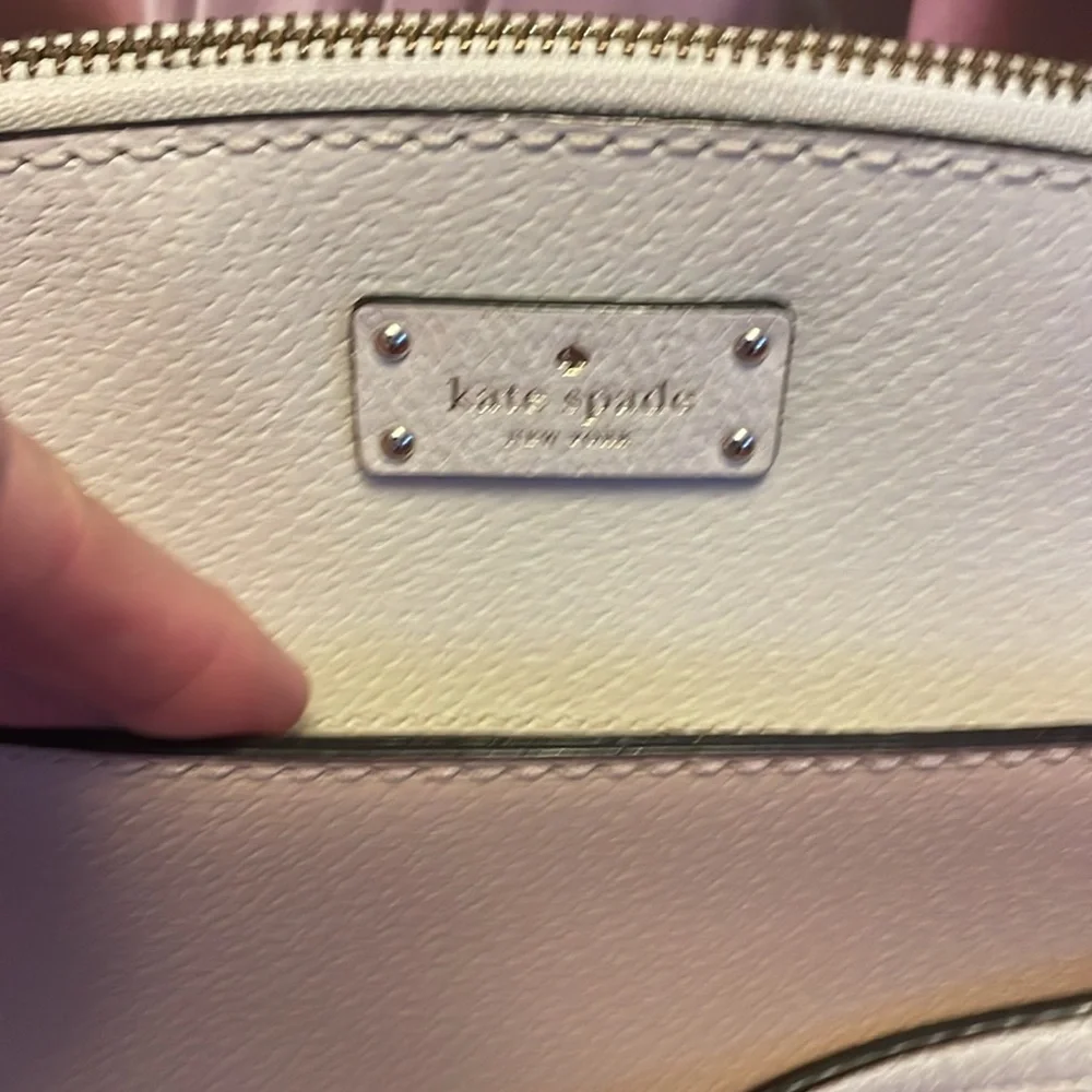 KATE SPADE GROVE STREET MILLIE LEATHER CROSSBODY TAN AND CREAM
