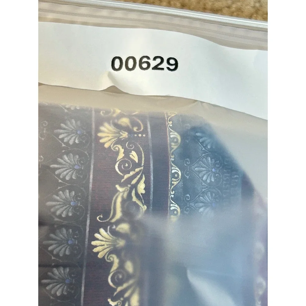 Bravini Mens 100 Silk Necktie Burgundy Blue Gold Greek Key‎ Pattern