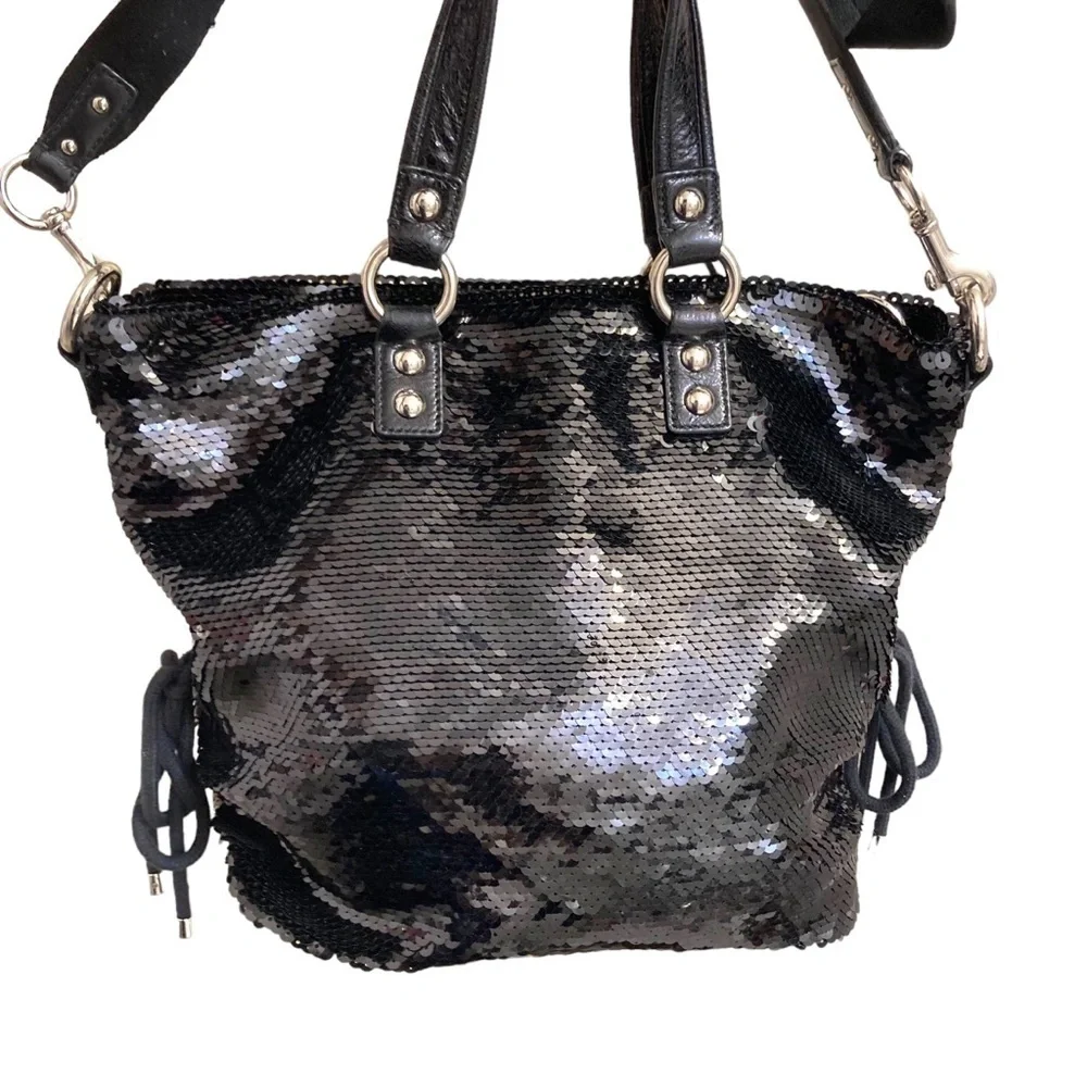 Coach Poppy Limited Edition Sequin Spotlight Tote Shoulder Bag 13821 rare