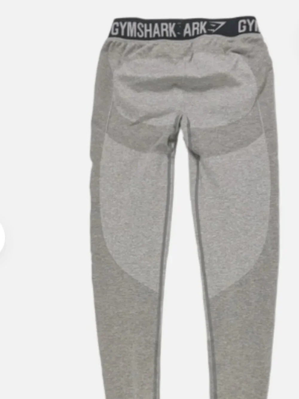 Gymshark Seamless Booty Boos Leggings Women's Size Medium Gray w/ Logo Waistband