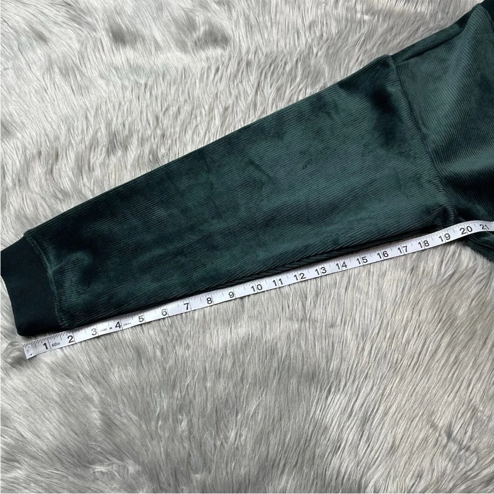Marine Layer Cord Velour V Neck Sweatshirt Green Gables Size Large