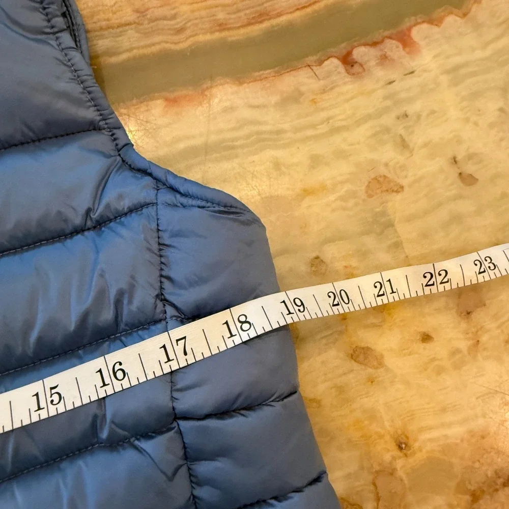 Save The Duck‎ Womens Ultra Light Puffer Vest Jacket Blue Full Zip Outdoor 2/M