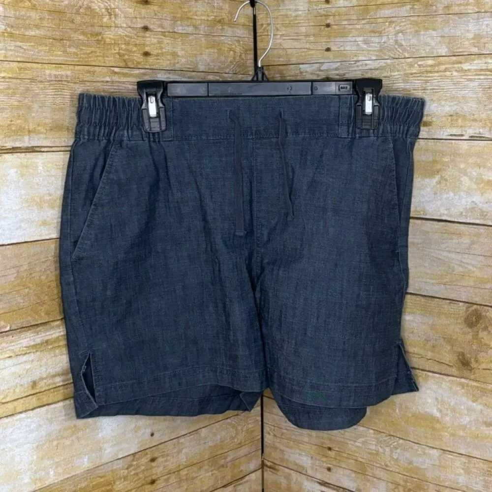 MAGELLAN OUTDOORS CLASSIC FIT EVERYDAY WEAR PULL ON CHAMBRAY SHORTS LARGE