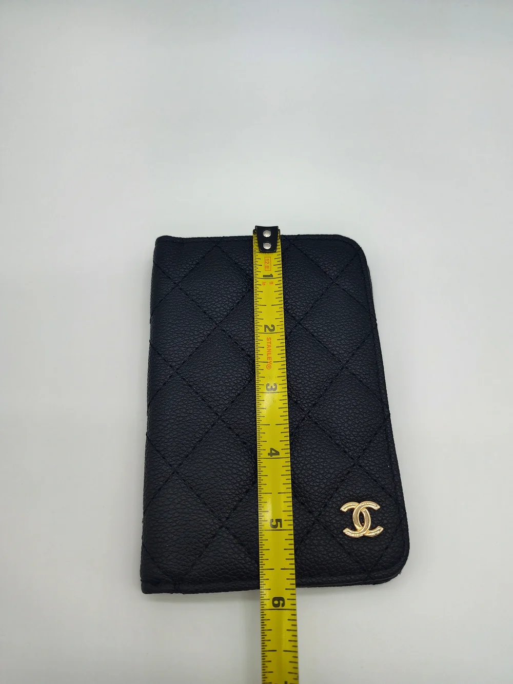 CHANEL Makeup Promotional Passport Holder Black Quilted Travel Wallet Italy NWT