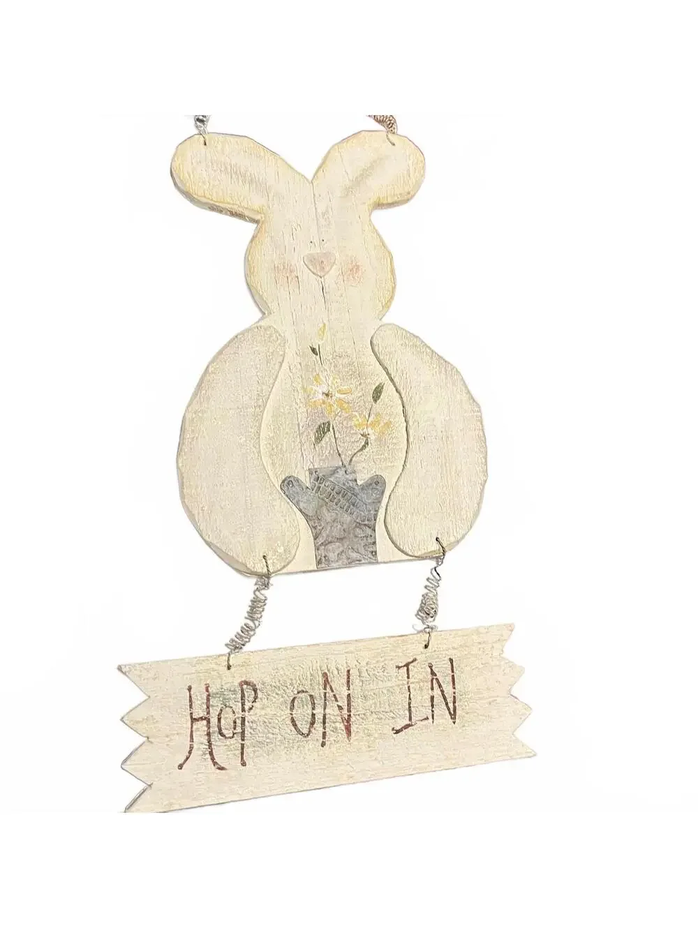 Easter Bunny 'Hop On In' Wall Decor