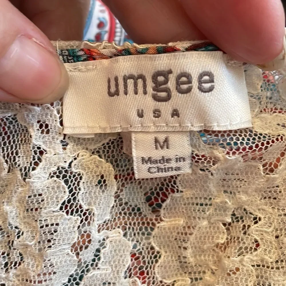 Umgee paisley lace