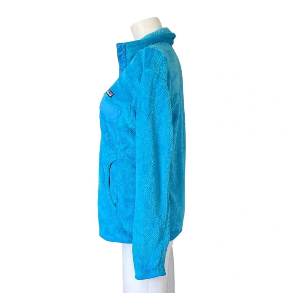 Patagonia Bright Blue Retool Snap T Pullover Sweater Womens Size Medium M