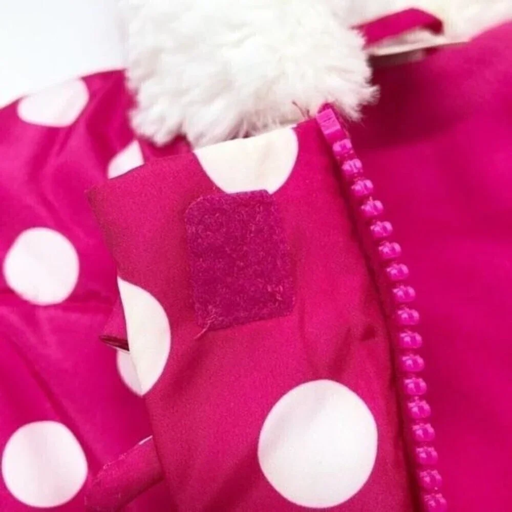 DISNEY Baby Girls Minnie Puffer Winter Jacket