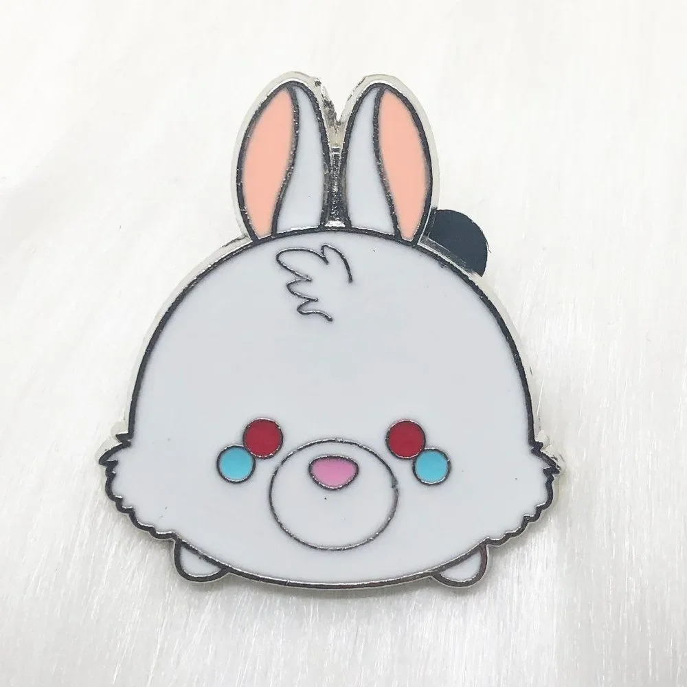 🔮 5/$25 Disney Alice in Wonderland White Rabbit‎ Tsum Tsum Pin