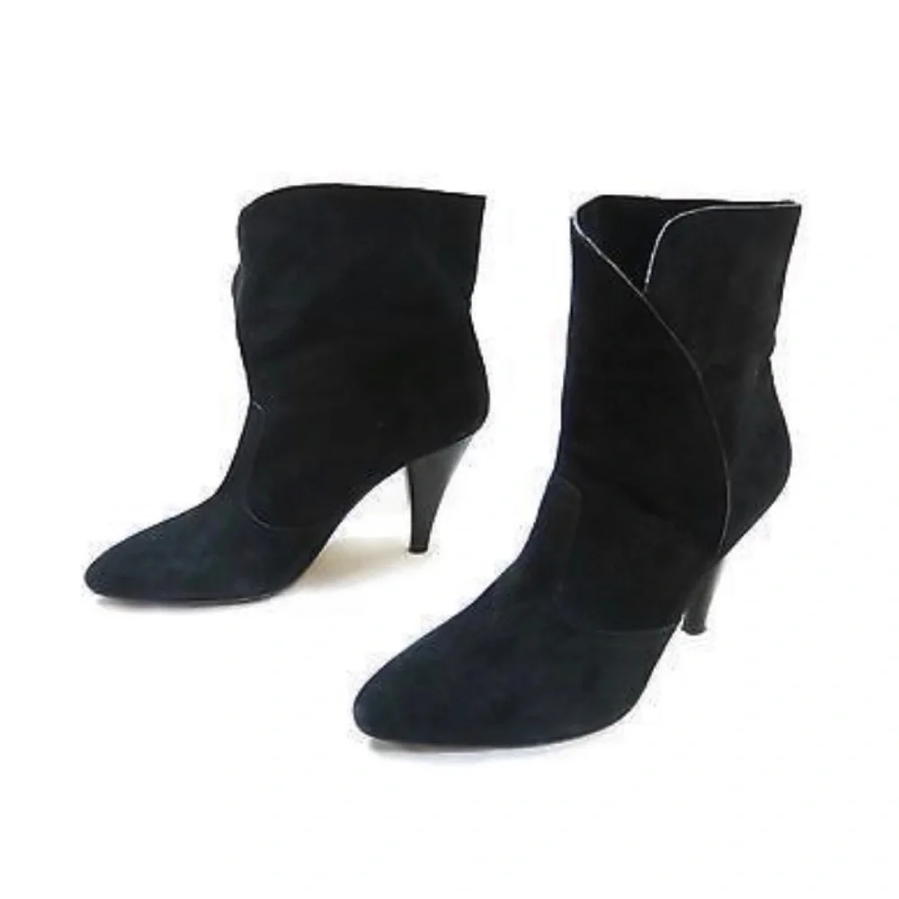 Via Spiga Black Suede Booties
