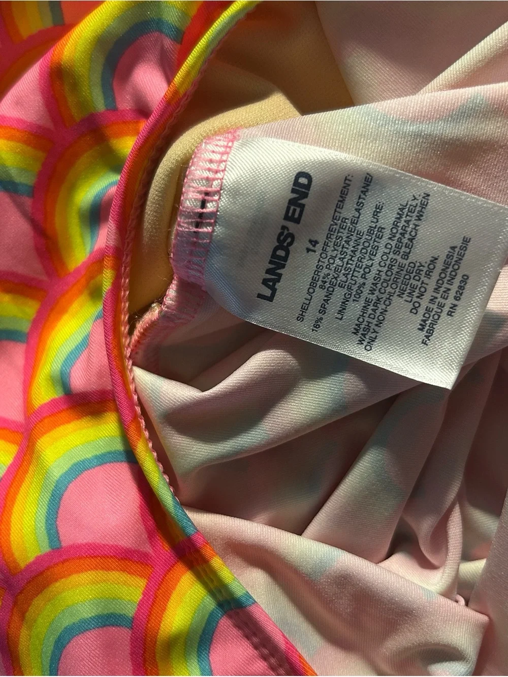 Lands End sleeveless swim
