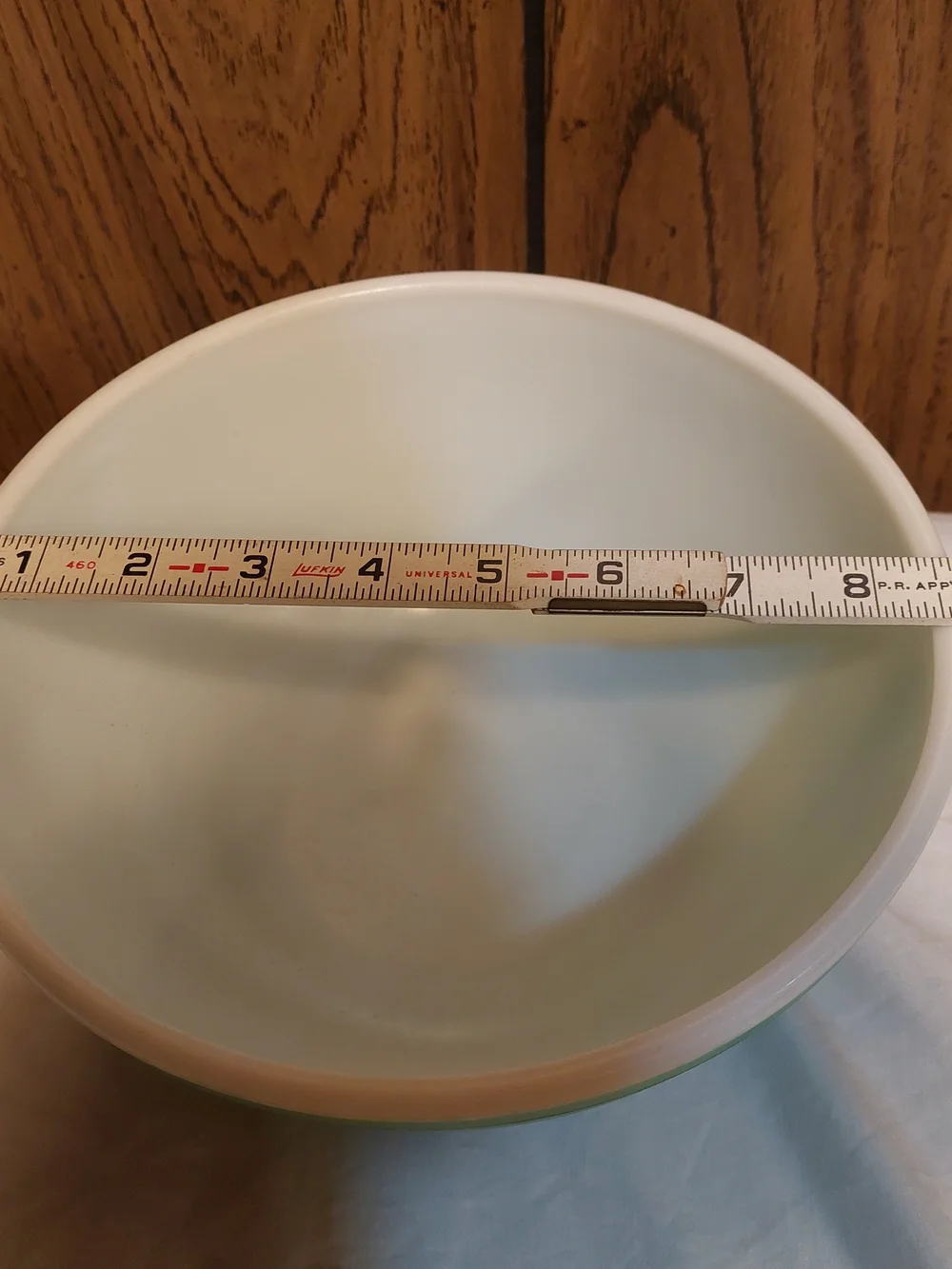 Vintage Pyrex Mixing Bowl Nesting Green 40s No Number On Bottom
