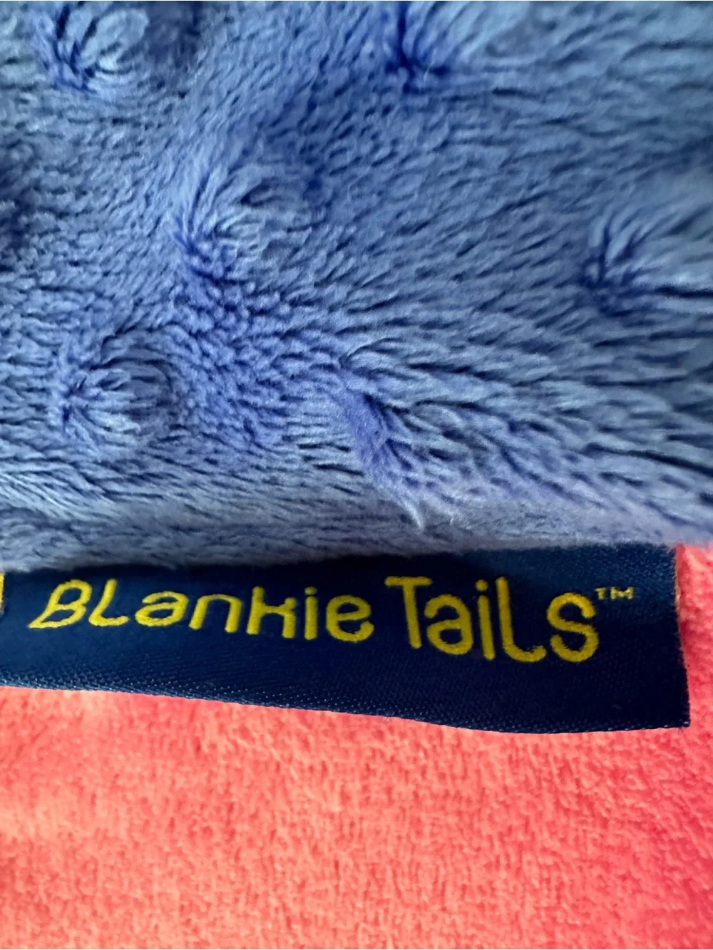 BlankieTails Plush Mermaid Tail Blanket in Pink and Blue