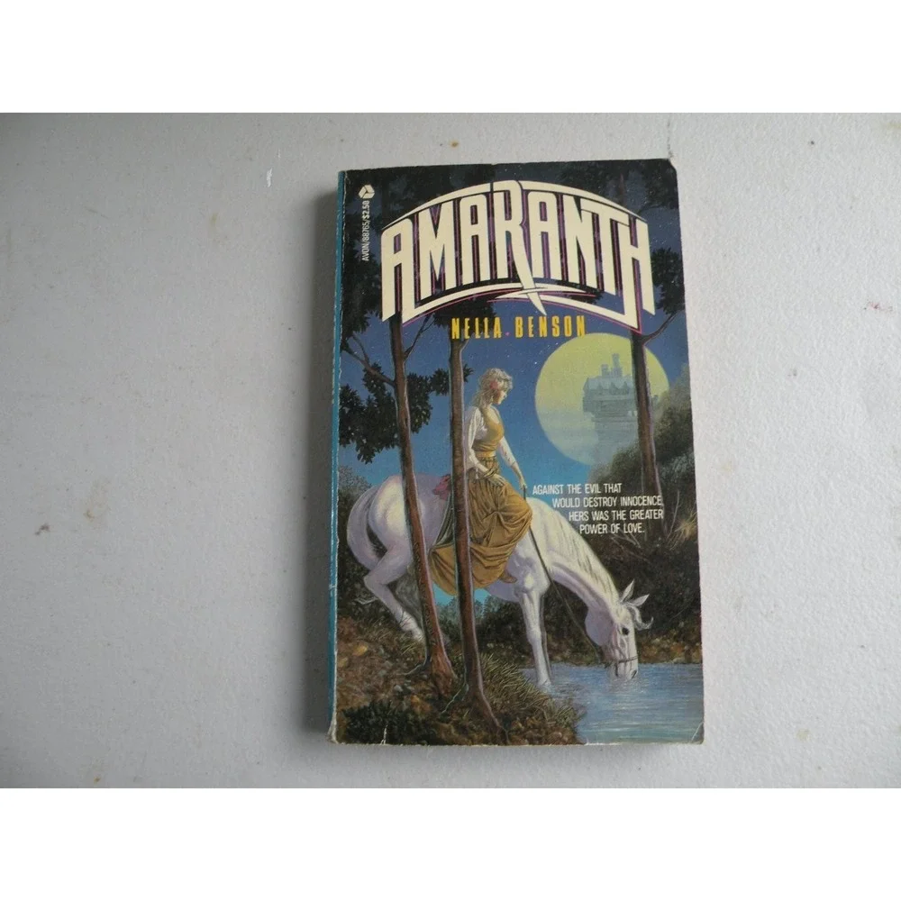 Amaranth Nella Benson 1984 First Printing Fantasy Romance Avon Books