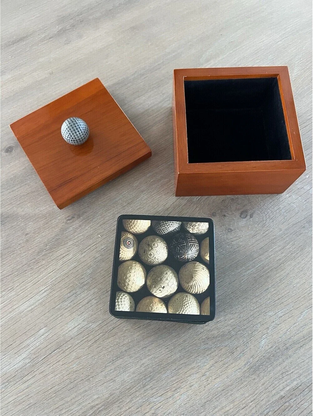 N/A wooden pewter holder