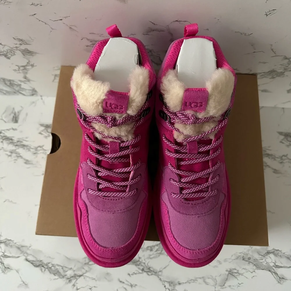 Women’s UGG Boots Highland Hi Heritage Shoes Pink Chestnut Size 4/Women Size 5.5