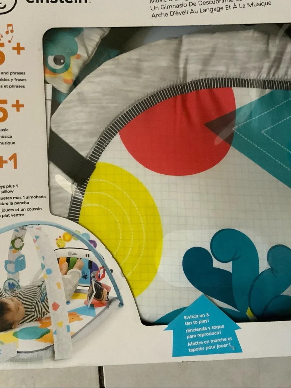 Fisher-Price 4-in-1 Kickin' Tunes Play Gym - Teal, Yellow, Red, Blue & Orange