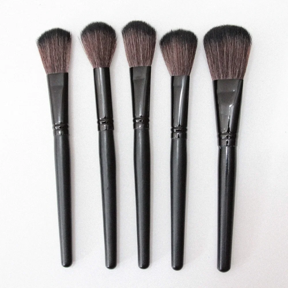 Black Face Eye Lip Make-Up Brushes Set