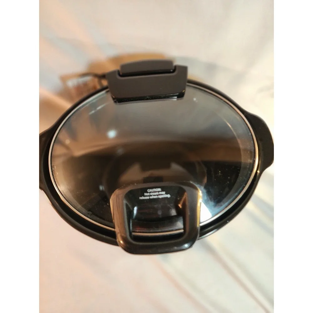 Crock-Pot The Original Slow Cooker Black Programmable Oval Hinged Lid 4-10 Hr