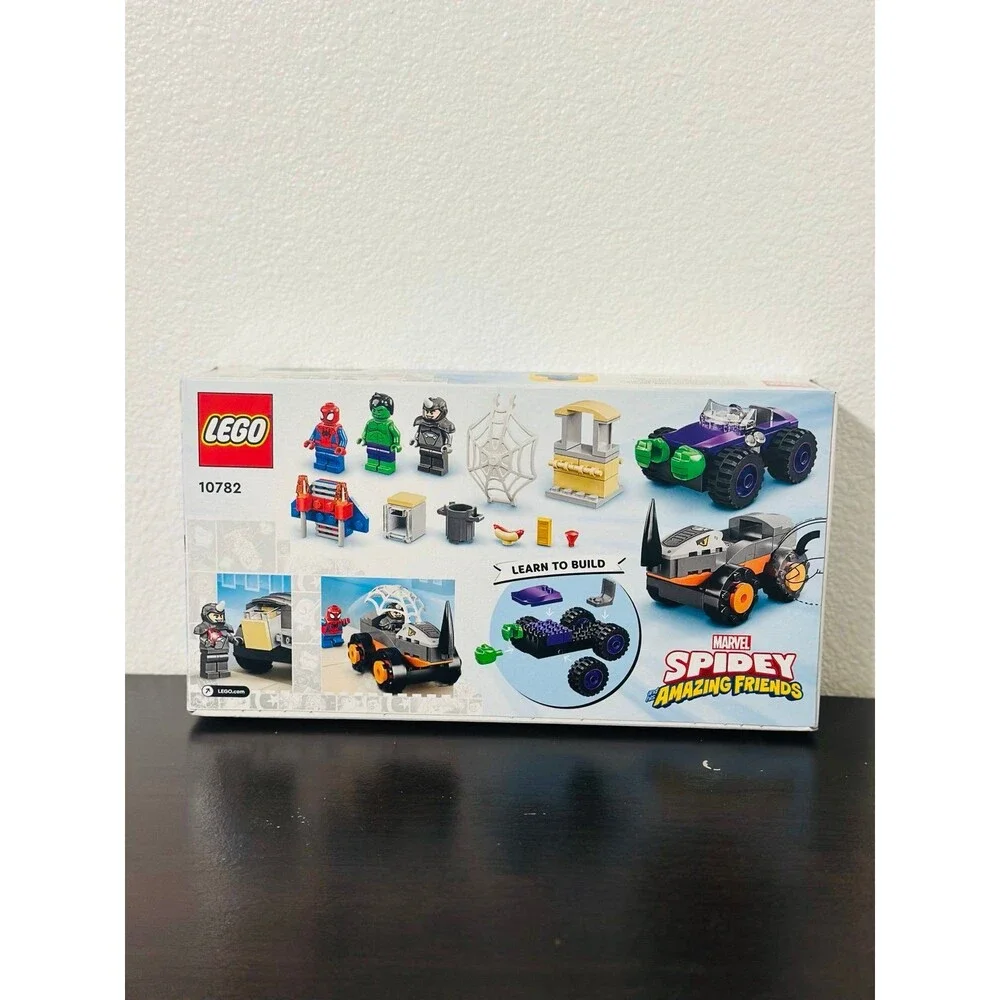 LEGO Spidey and Amazing Friends Hulk vs Rhino Truck Showdown Set 10782